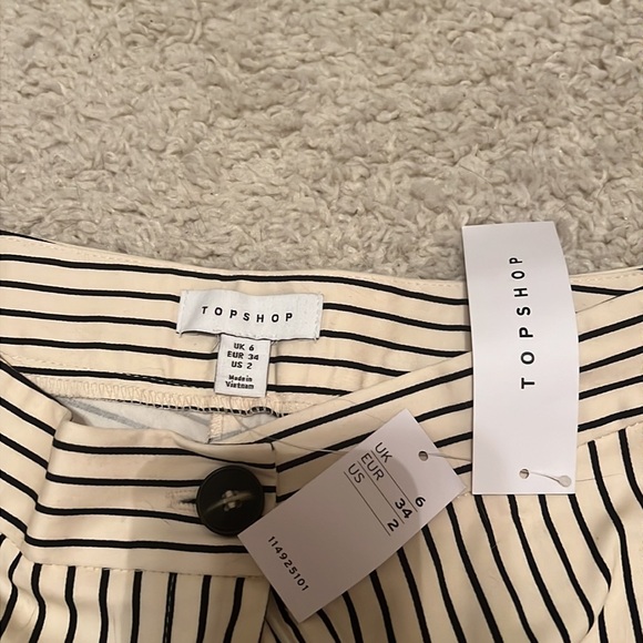 Topshop Flared Stripe Pants - Picture 3 of 6
